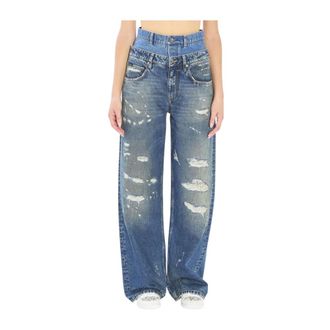 Dolce & Gabbana Dames, Jeans, Blauw, Maat: XS Katoen