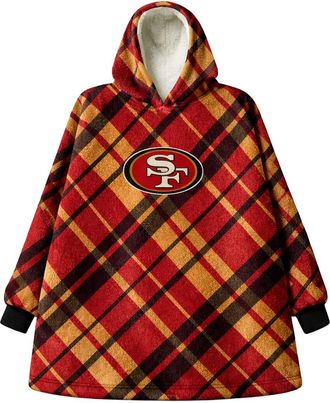 Pegasus Sports San Francisco 49Ers Nfl Team Hooded Sherpa Blanket