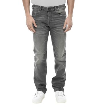 Diesel Grey Straight Mid Rise Jeans