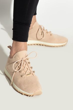 Jimmy Choo London Sneakers Velles, Womens, Beige