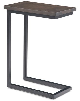 Simpli Home Skyler 18In Solid Mango/Metal Industrial C Side Table