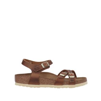 Birkenstock Flat Sandals, female, Brown, Size: 7 US Kumba Low Sandals with Buckles
