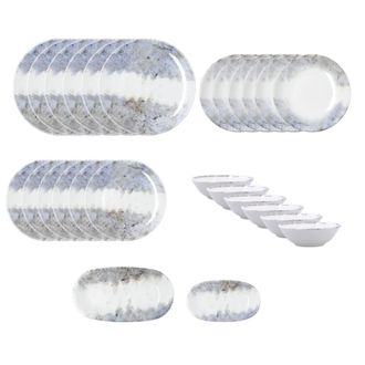 Bidasoa Vajilla 26 piezas porcelana azul