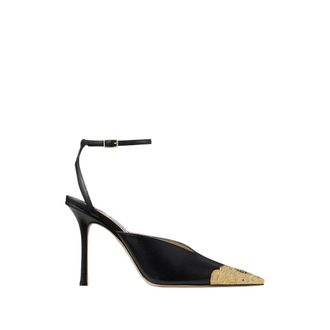 Jimmy Choo London Faiz 100 - Dames - Schoenen - Zwart - Maat: 38 EU Leer