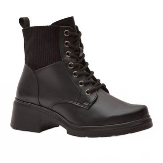 Andrea Womens Combat Boots In Black