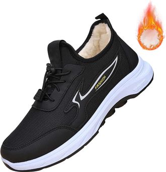 Generic Womens Waterproof Orthopedic Warm Boots, Lady Waterproof Fur Lined Warm Fur Lined Walking Boots with Plush Lining Slip-On Shoes Womens Warm Shoes Outd