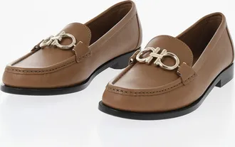 Ferragamo Mocassini ROLO In Pelle con Monogram Salvatore Ferragamo