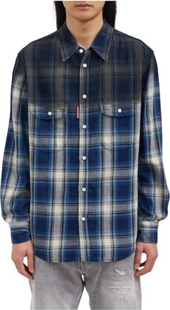 Dsquared2 Camicia Canadian Vintage - Heren - Casual Overhemden - Veelkleurig - S - Katoen - Overhemden