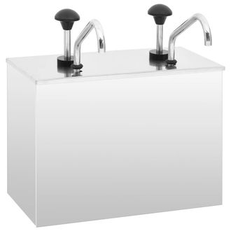 vidaXL Dispensador De Salsa De Acero Inoxidable 2 X 3,5 L Vidaxl