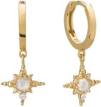 Murkani Huggie With Hanging Star in Yellow Gold at Nordstrom