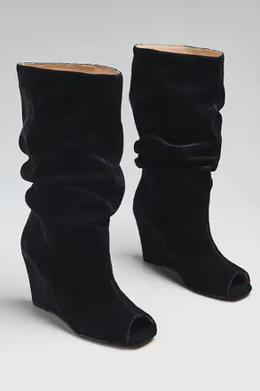 Silent D Kiki Peep-Toe Tall Boots