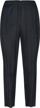 Issey Miyake Black Pleated Trousers
