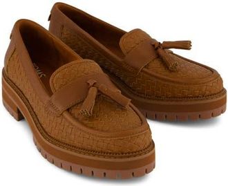 Toms Cara Platform Tassel Loafer in Brown at Nordstrom, Size 12