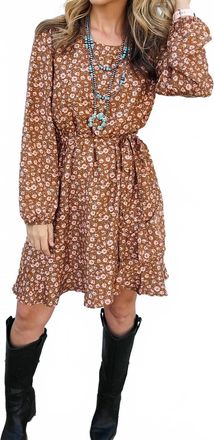 Gilli Darla Dress In Mocha