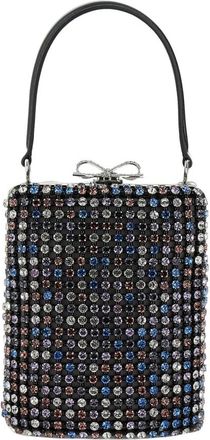 Self Portrait Multi Crystal Embellished Clutch Bag