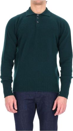 Drumohr Truien & Vesten, Heren, Groen, L, Wol, Polo