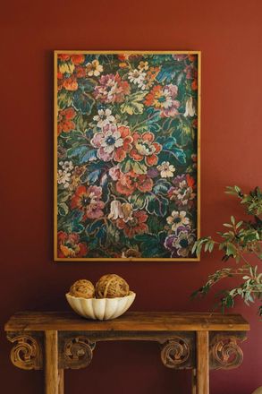 Kalalou Framed Printed Paper - Floral