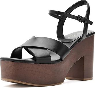 Guess Qeelin Womens Dress Sandals Black : 9.5 M, Faux Leather