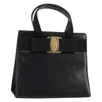 Ferragamo Pre-owned Handbags, female, Black, Size: ONE SIZE Pre-owned Handbag