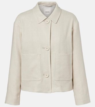 Max Mara Dattero linen and cotton jacket