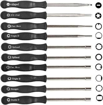 OEM Kit De Herramientas De Ajuste De Carburador De 10 Piezas, Juego De Destornilladores Para Carburadores Comunes De 2 Tiempos, Herramienta De Ajuste Para