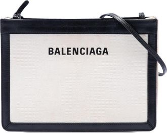 Balenciaga Pre-owned Balenciaga Canvas Navy Pochette M Crossbody Ladies RF9JU4J6JM5W7EPR