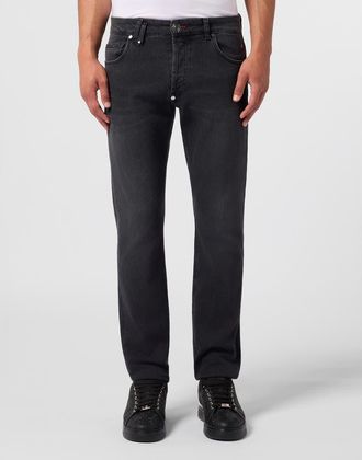 Philipp Plein Super Straight Cut Jeans Basic Men in Riot Grape at Nordstrom, Size 30