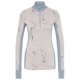 Stoic Merino225 StensundSt. Half Zip Merinoshirt f&uuml;r Damen | grau