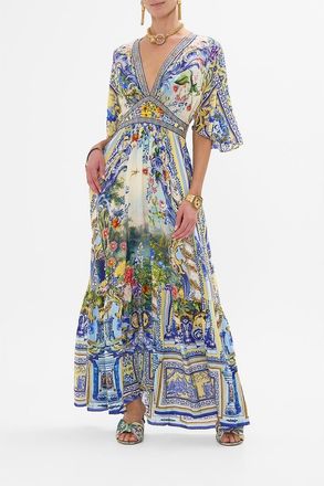 Camilla Waisted Dress With Hem Ruffle Wall To Wall Wonders at Nordstrom, Size Xx-Small Au