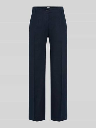 Brax Brax Straight Fit 7/8 Leinenhose mit elastischem Bund in Marine, Gr&ouml;&szlig;e 34