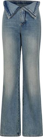 Alexander McQueen Flared Jeans - female - Alexander McQueen - Flare Jeans - Blue - W26 - Jeans