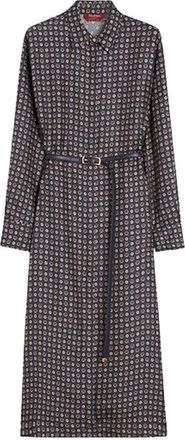 Max Mara Mister Chemisier Dress In Printed Silk By