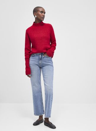 HUGO BOSS Womens Light-indigo bootcut jean Fit: Flared leg, mid rise