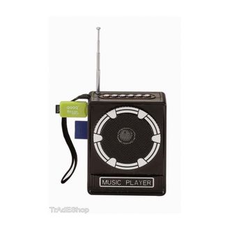 Trade Shop Trade Shop - Cassa Speacker Portatile Con Radio Fm Porta Usb Reader Scheda Sd Uscita Aux Mp3