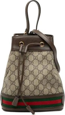 Gucci Pre-owned Bucket Bags, female, Beige, Size: ONE SIZE Pre-owned Bucket Bag