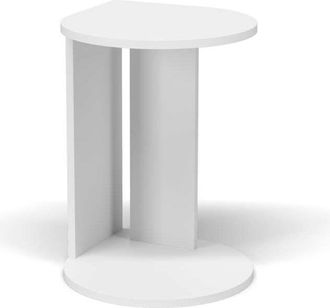 HERDASA Herdasa - Mesa Velador 540 Para Sal&oacute;n Acabado Blanco, 62cm(alto) 46cm(ancho) 55cm(largo)