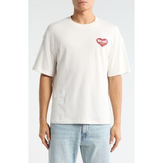 PacSun Lucky Hearts Cotton Graphic T-Shirt in White at Nordstrom, Size X-Large