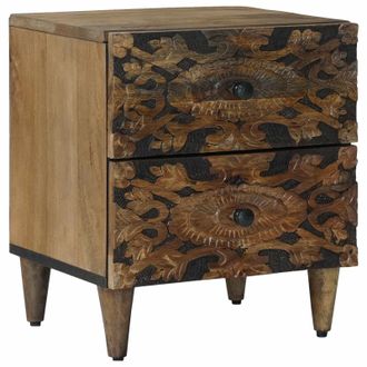vidaXL Armario De Noche Con Caj&oacute;n Marr&oacute;n 40 X 33,5 X 46 Cm Vidaxl