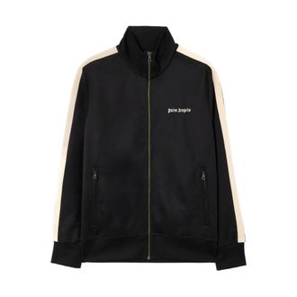 Palm Angels Training Jackets, male, Black, Size: 2XL Classic Logo Track Jacket