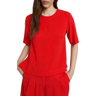 ottod'Ame Solid Blouse in Red at Nordstrom, Size 44 It
