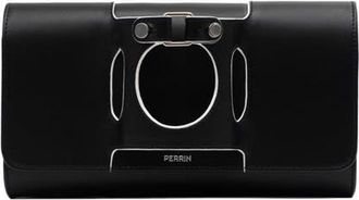 Perrin Paris Le Rond Clutch in Black /White at Nordstrom