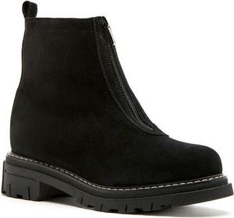 La Canadienne Delta Genuine Shearling Lined City Dry Waterproof Bootie in Black Suede at Nordstrom, Size 5.5