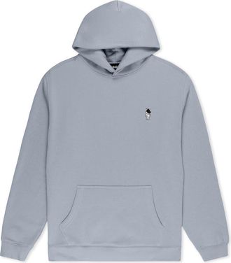Dalix Astronaut Relaxed Midweight Fleece Pullover Hoodie in Powder at Nordstrom, Size Xx-Large