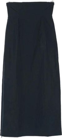 Paloma Wool Fosca Lange Nylon Rok met Hoge Taille - Dames - Maxi Rokken - Blauw - M - Nylon - Rokken