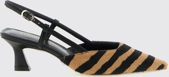 Stuart Weitzman Slingback Vinnie in cavallino con stampa animalier e tacco a rocchetto