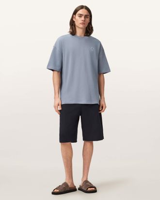 AllSaints Haven Embroidered Logo Oversized T-Shirt