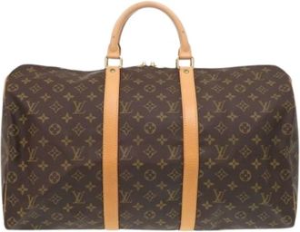 Louis Vuitton Pre-owned Vintage Weekendtas - unisex - Vintage Weekendtas - Bruin - ONE Size - Vintage