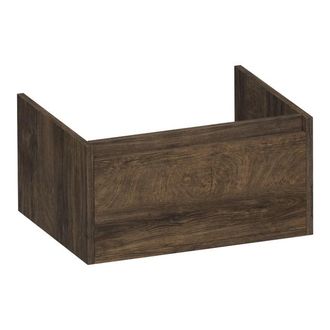 Marcel Breuer Hope wastafelonderkast - 59x30x45.5cm - 1 softclose lade greeploos - 1 sifon uitsparing - Grove