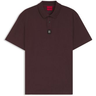 HUGO BOSS Hugo Deabono-poloshirt met logo voor heren (Donkerbruin)