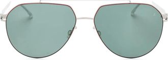 Mykita Zonnebril met piloten montuur - Zilver